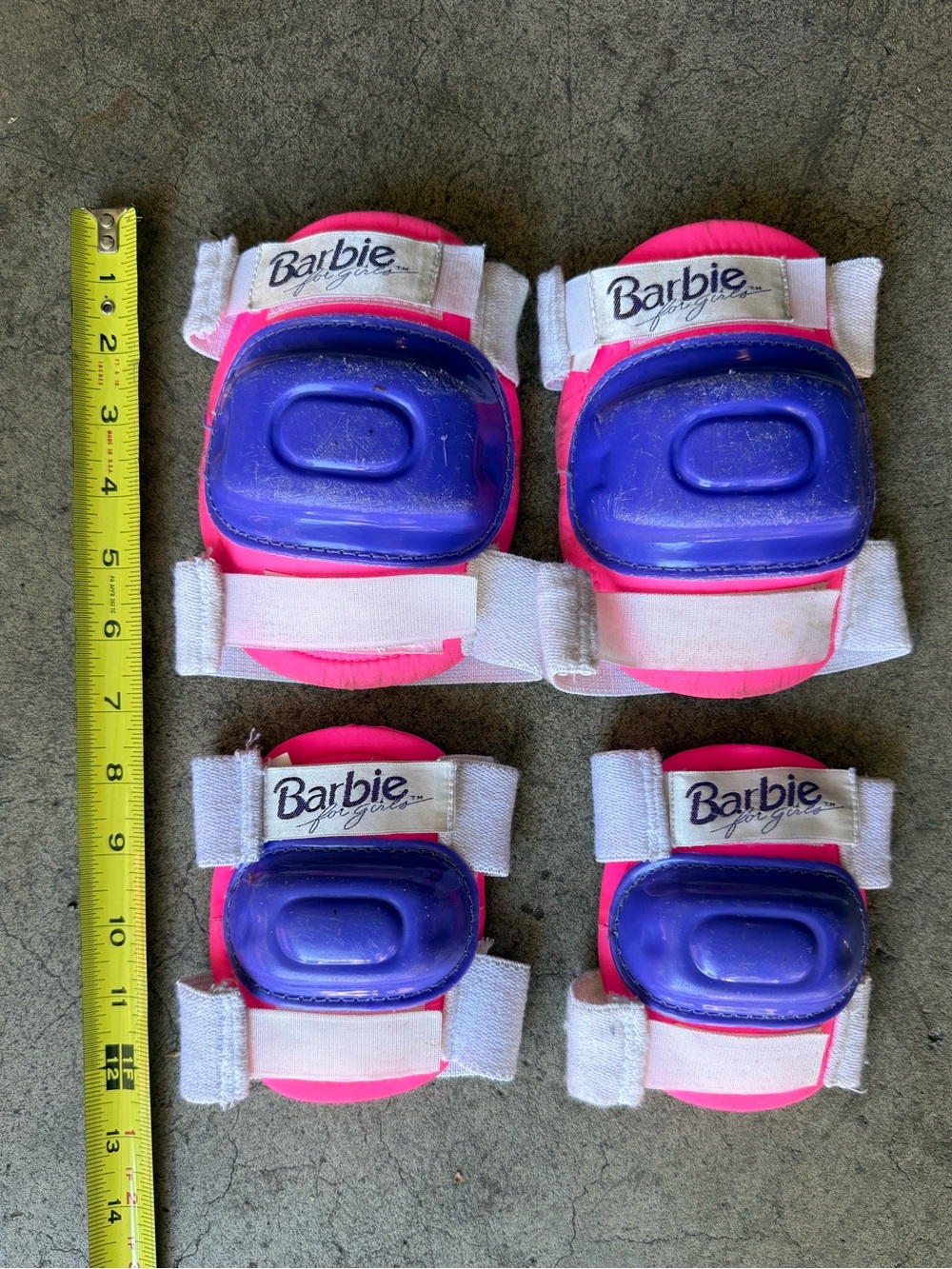 90s Barbie Pink and Purple Kids Protective Pad Set
